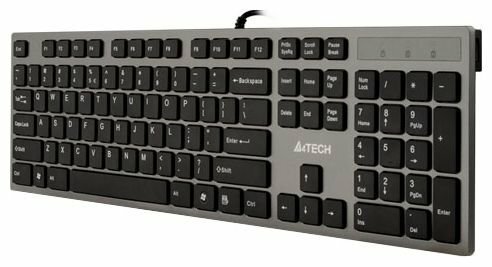Клавиатура A4Tech KV-300H серый/черный USB slim