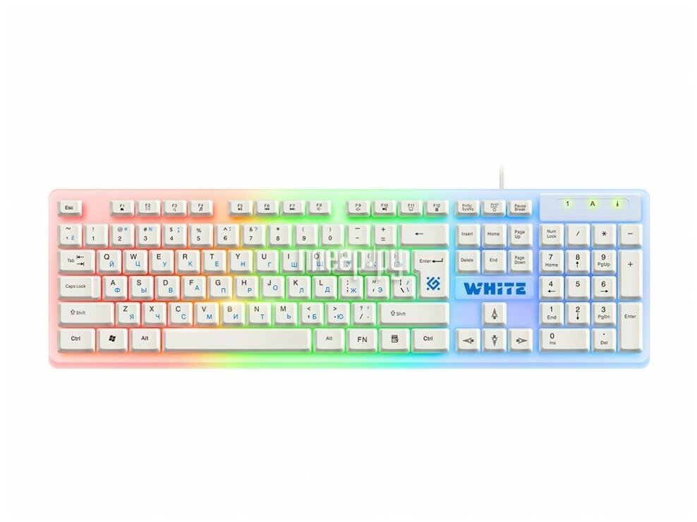 Клавиатура DEFENDER GK-172, 45172 Белый