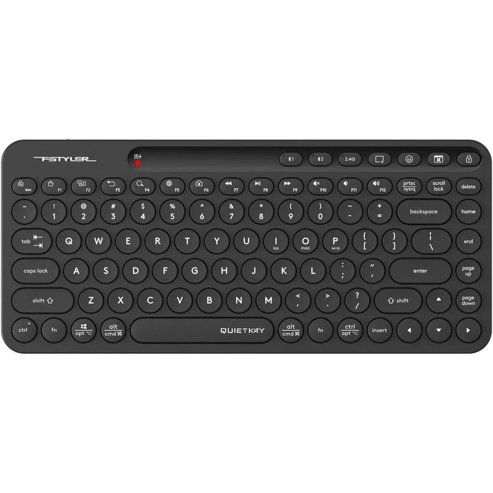 Клавиатура A4Tech Fstyler FBK36C AS черный USB беспроводная BT/Radio slim Multimedia