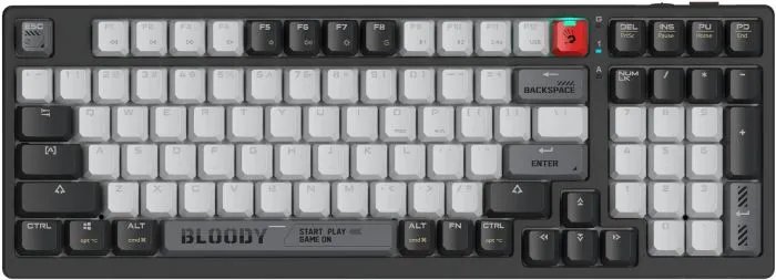 Клавиатура A4Tech Bloody WS98 механическая черный/белый