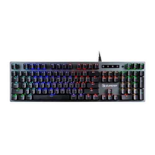 Клавиатура A4Tech Bloody B765 механическая серый USB for gamer LED (B765 GREY/NEON (GREEN SWITCH)