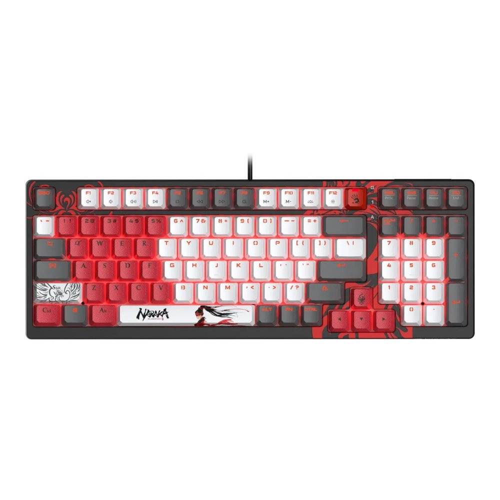 Клавиатура A4Tech Bloody S98 Naraka BLMS Plus механическая черный/красный USB for gamer LED