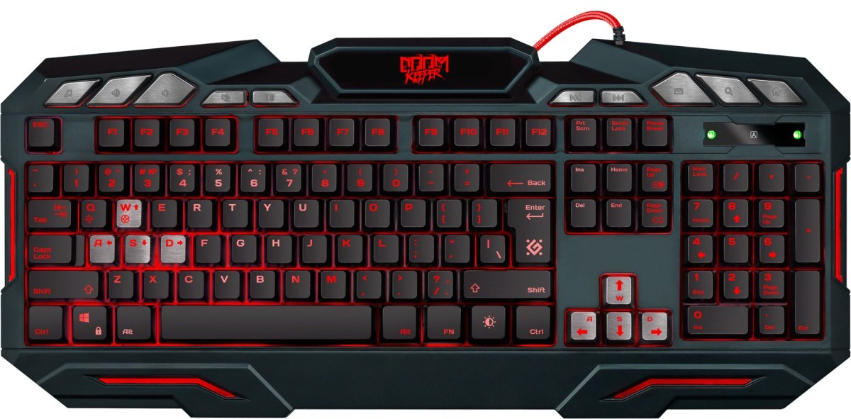 Клавиатура Defender Doom Keeper GK-100DL RU (45100)