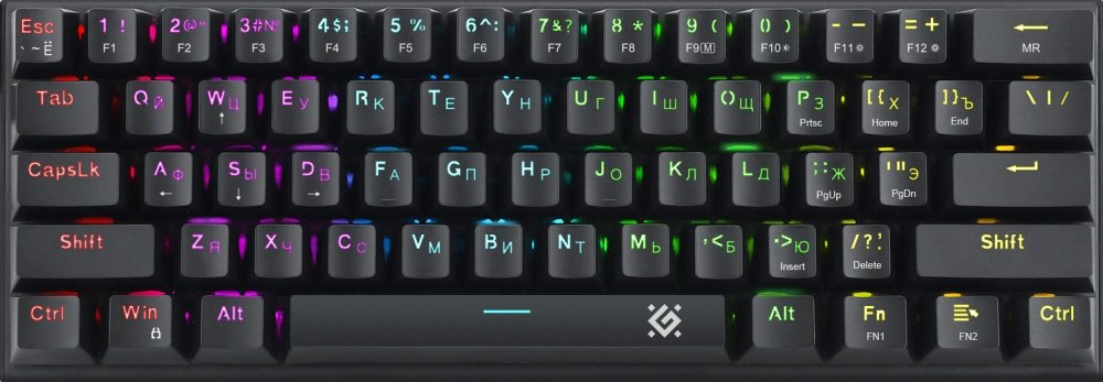 Клавиатура DEFENDER Cairon GK-081, радуж, черн (45081)