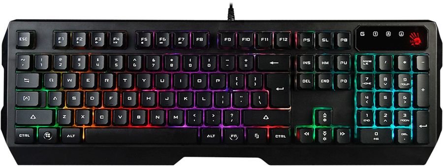 Клавиатура A4Tech Bloody B135N черный USB Multimedia for gamer LED