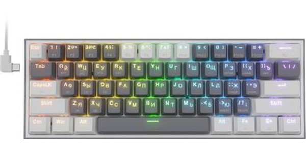 Клавиатура REDRAGON Fizz Pro RGB белый/серый (70670)