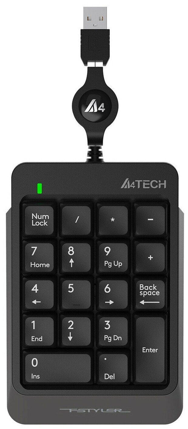 Числовой блок A4TECH Fstyler FK13 серый