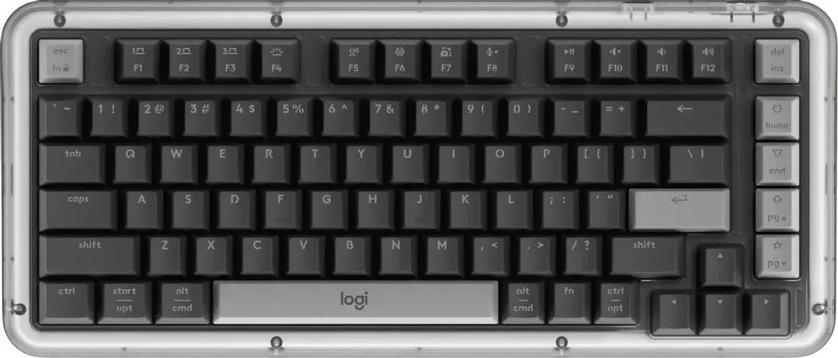 Клавиатура Logitech K75M (920-013299) механическая графитовый USB беспроводная BT/Radio Multimedia подставка для запястий