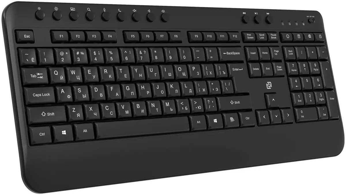 Клавиатура OKLICK K257W черный