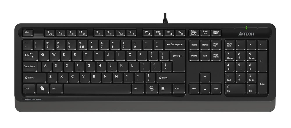 Клавиатура A4Tech Fstyler FK10 черный/серый USB Multimedia