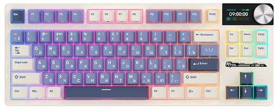 Клавиатура Royal Kludge RK S85 Horizon Blue (Cloud switch)