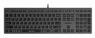 Клавиатура A4Tech Fstyler FX60 серый USB slim LED (FX60 Grey/White)