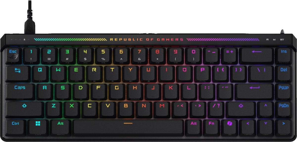 Клавиатура ASUS M605 ROG Falchion ACE HFX/HFX/RU/PBT (90MP03VE-BKRA20)