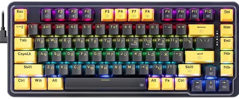 Клавиатура REDRAGON ELF Pro 71664 Wireless RU RGB (фиолет-желтый)