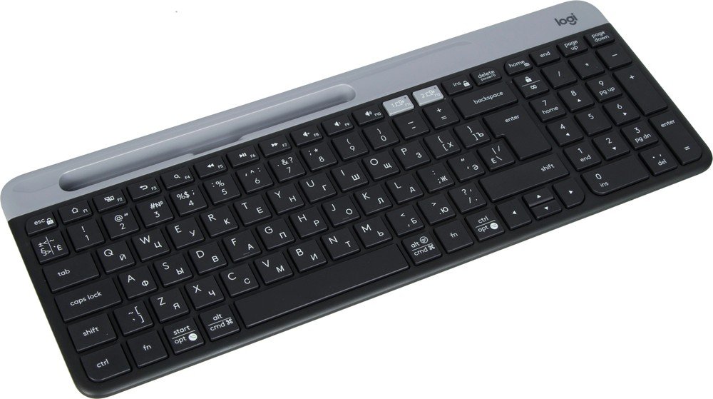 Клавиатура Logitech K580 (920-009208) черный/серебристый USB беспроводная BT/Radio slim Multimedia
