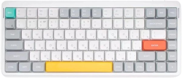 Беспроводная клавиатура Nuphy AIR75v2-IW-1 RGB, Hot Swap, Red Switch Ionic White