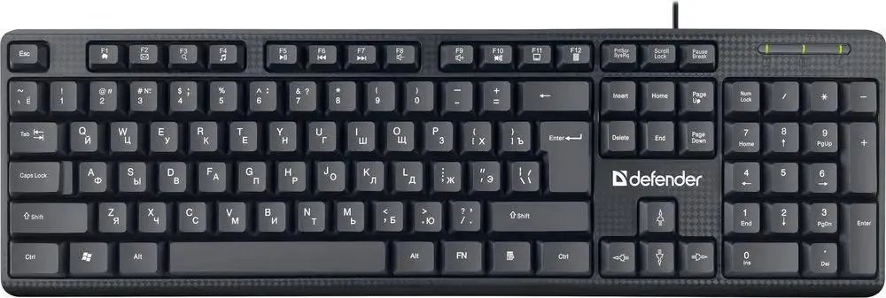 Клавиатура DEFENDER Daily HB-162 (45162) 104+FN кл, черный