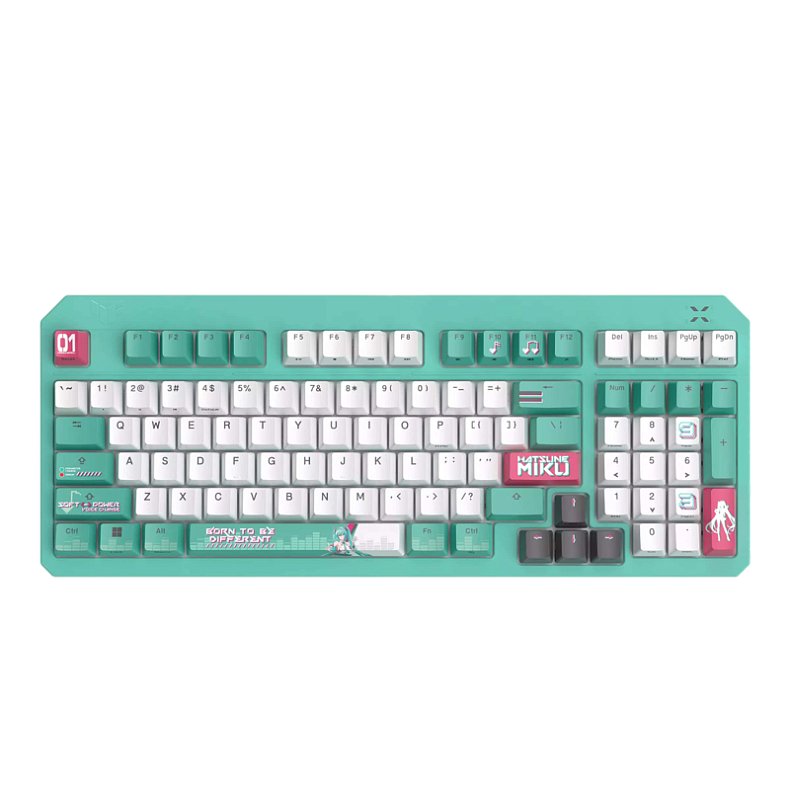 Клавиатура ASUS RA09 TUF Gaming K3 GEN II MIKU/RD/RU/PBT (90MP0460-BKRA30)