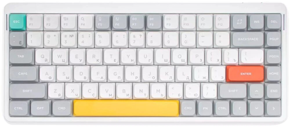 Беспроводная клавиатура Nuphy AIR75v2-IW-3 RGB, Hot Swap, Brown Switch Ionic White
