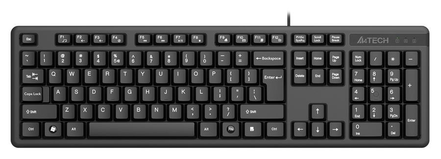 Клавиатура A4Tech KK-3 (KK-3 USB Black) черный USB (1530244)