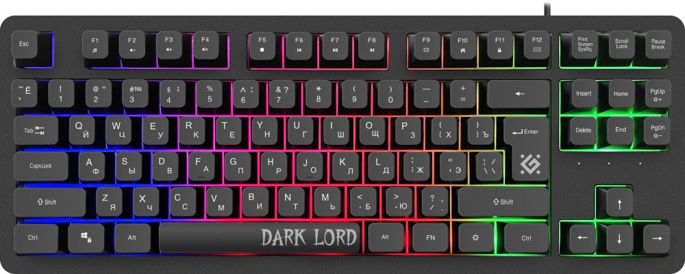 Клавиатура DEFENDER Dark Lord GK-580 BLACK 45580