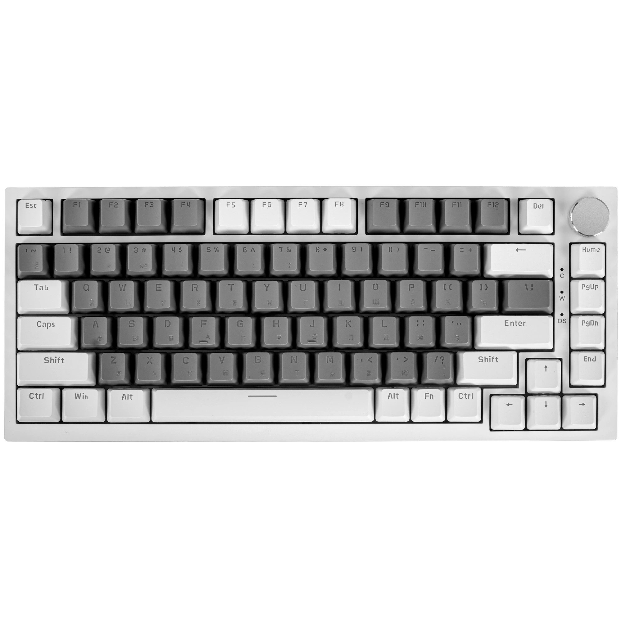 Клавиатура Ajazz AK820 белый/серый