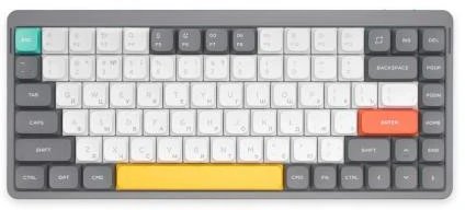 Клавиатура Nuphy AIR75v2-LG-21 Lunar Gray, RGB, Hot Swap, Aloe Switch