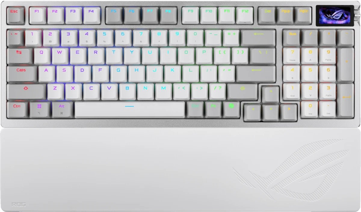 Клавиатура ASUS M901 ROG Azoth 96 HE/WHT/HFXV2/RU/ABS (90MP040H-BKRA10)