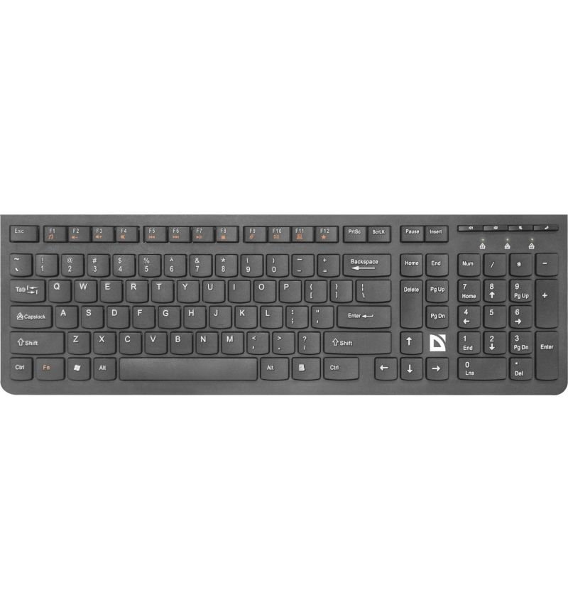 Клавиатура DEFENDER UltraMate SM-535 Wireless, мультимедиа, черный