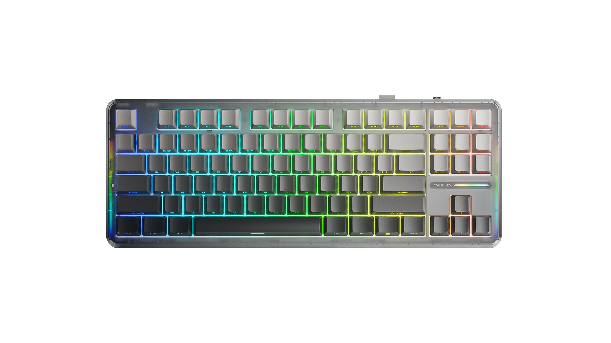 Клавиатура AULA F87 Gradient Grey side-engraved Reaper Switches Russia