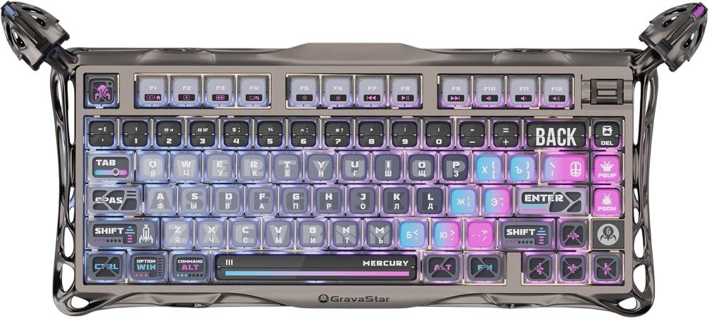 Клавиатура механическая Gravastar Mercury K1 Pro СBLK RU