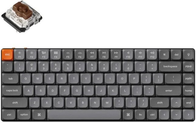 Беспроводная клавиатура Keychron K3 Max (K3M-H3) 84 клавиши, RGB-подсветка, Gateron Brown Switch