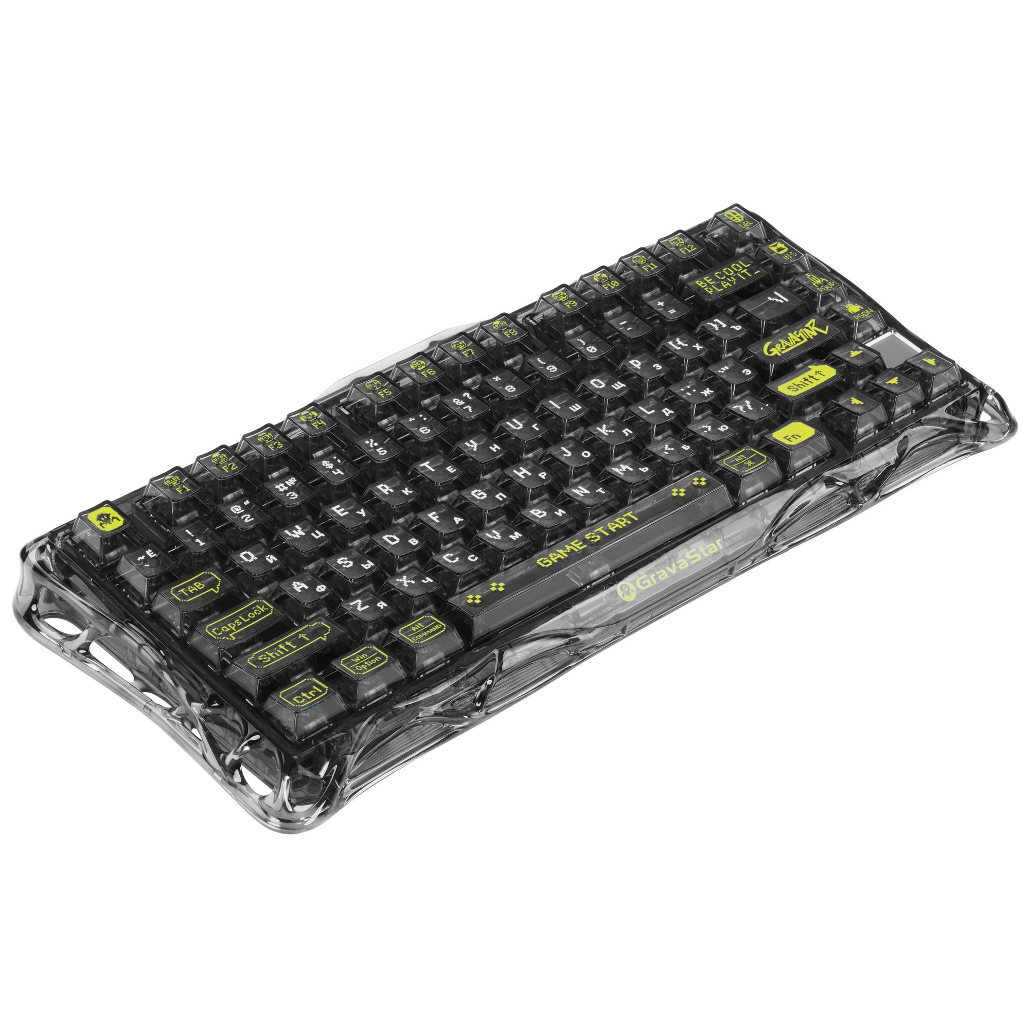 Клавиатура беспроводная Gravastar Mercury K1 Lite XTAL BLK RU