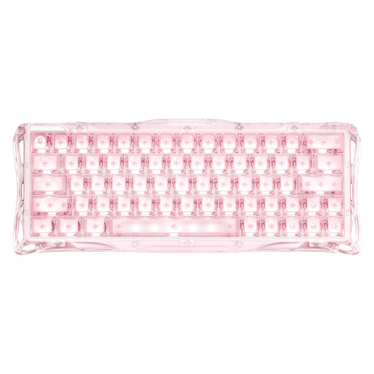 Клавиатура Gravastar Mercury V60 XTAL PNK с магнитными свичами
