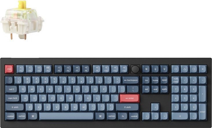 Клавиатура Keychron V6 Max (V6M-D4) RGB Banana Switch черный