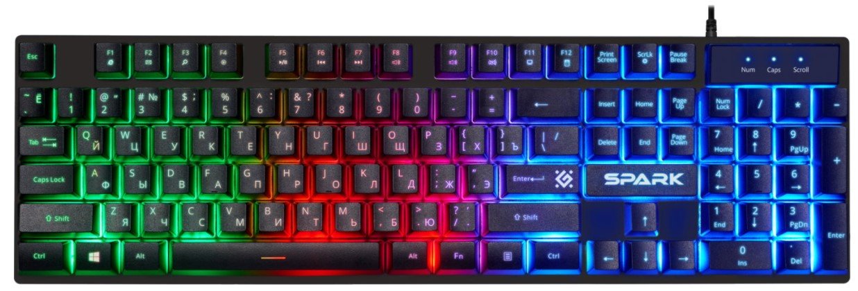 Клав. Defender Spark GK-300L RU,RGB подсветка