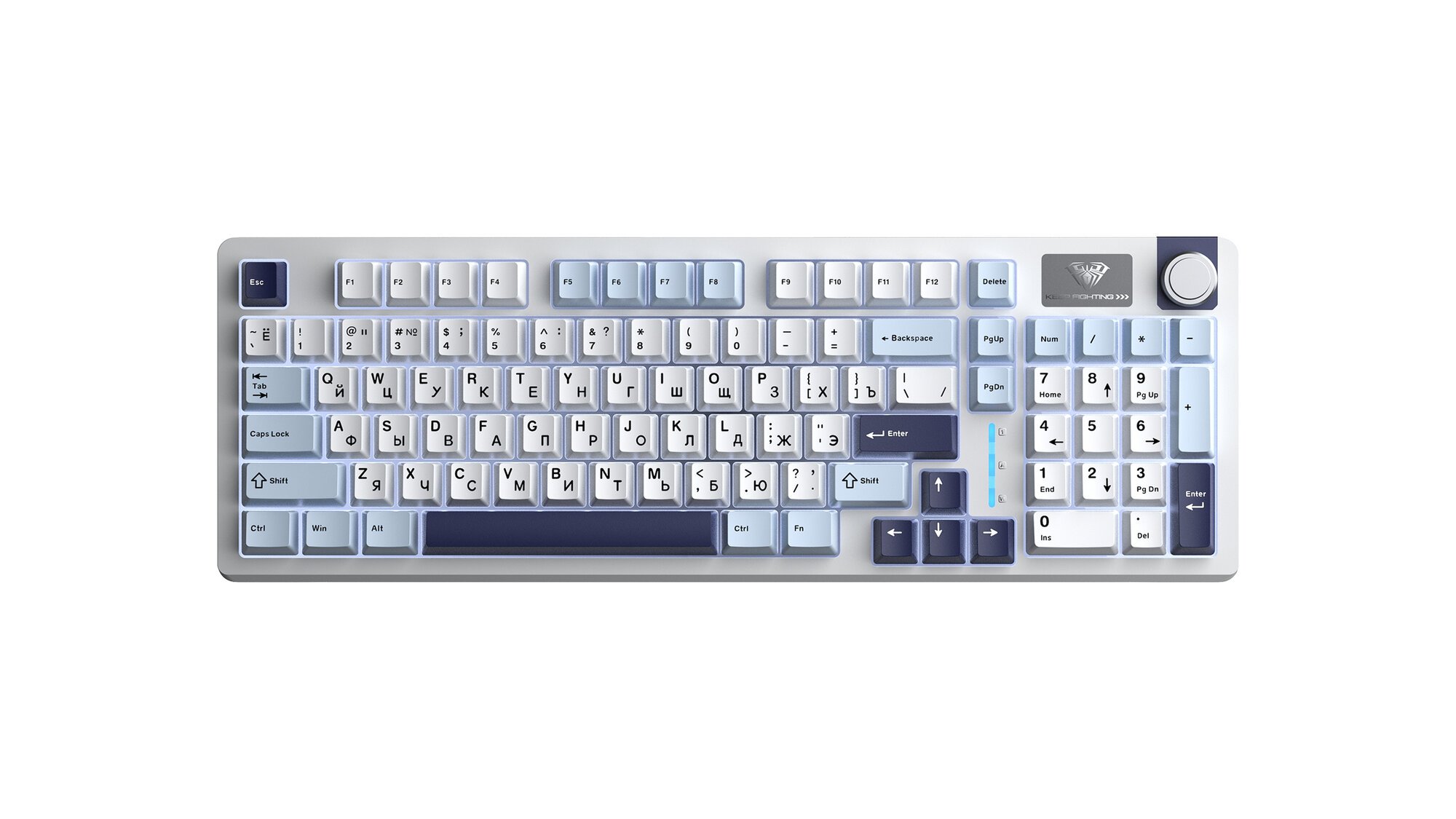 Клавиатура AULA S98 Light Blue-White-Black Purple Reaper Switches Russia
