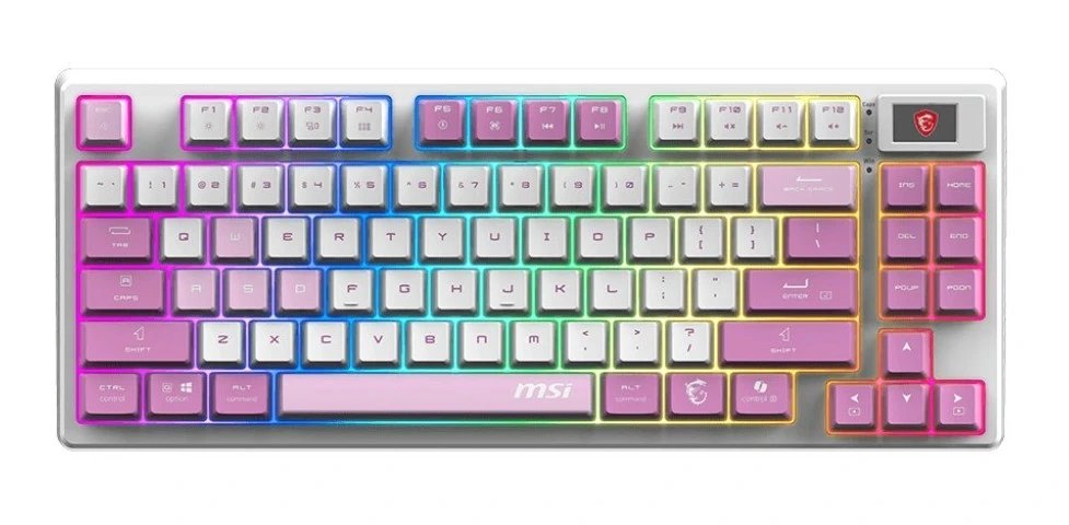 Клавиатура MSI Forge GK600 (S11-43RUQ01-HH9) белый/фиолетовый