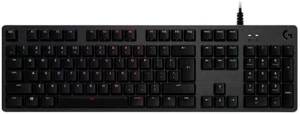 Клавиатура Logitech G512 Red Linear (920-009374) механическая черный USB Multimedia for gamer LED