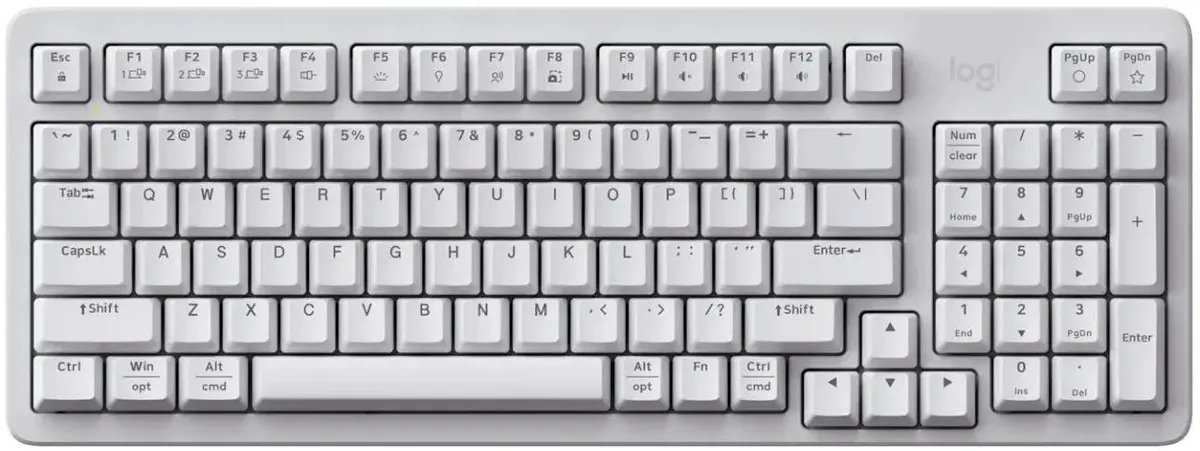 Клавиатура Logitech K868 (920-013913) механическая белый USB беспроводная BT/Radio