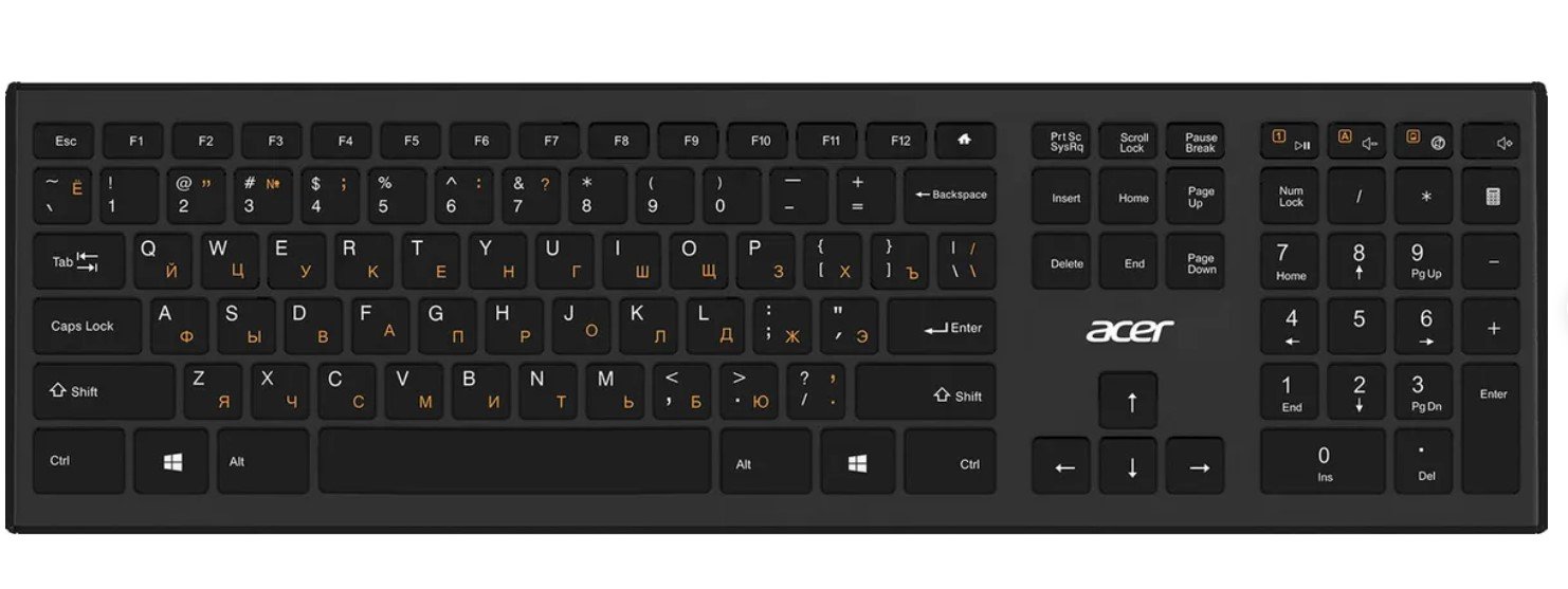 Клавиатура Acer OKR010 черный (ZL.KBDEE.003)