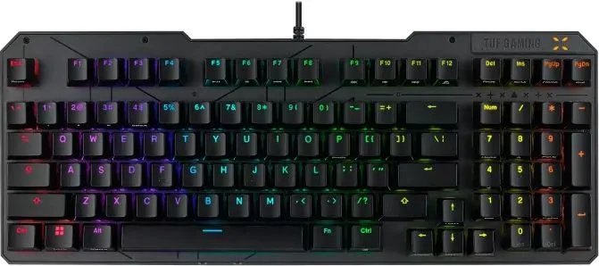 Клавиатура ASUS RA07 TUF K3 Gen II (90MP0390-BKRA01)/RD/RU/DS ABS (RUS)