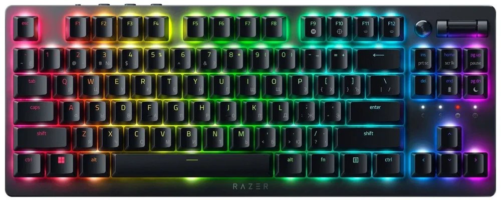 Клавиатура Razer DeathStalker V2 Pro TKL (RZ03-04370100-R3M1) игровая (Red, Linear Optical Switch), русская