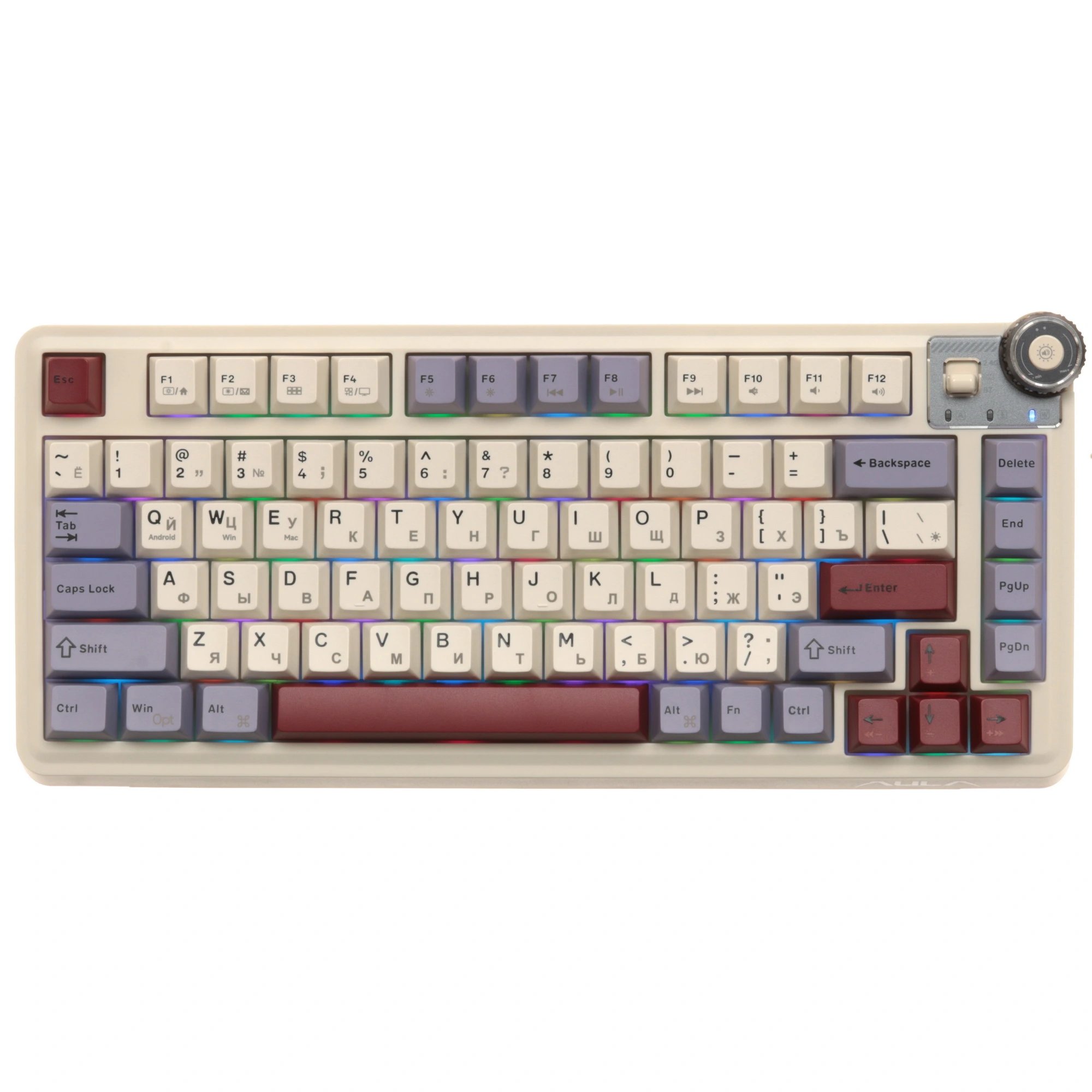 Клавиатура AULA AU75 Beige 3in1