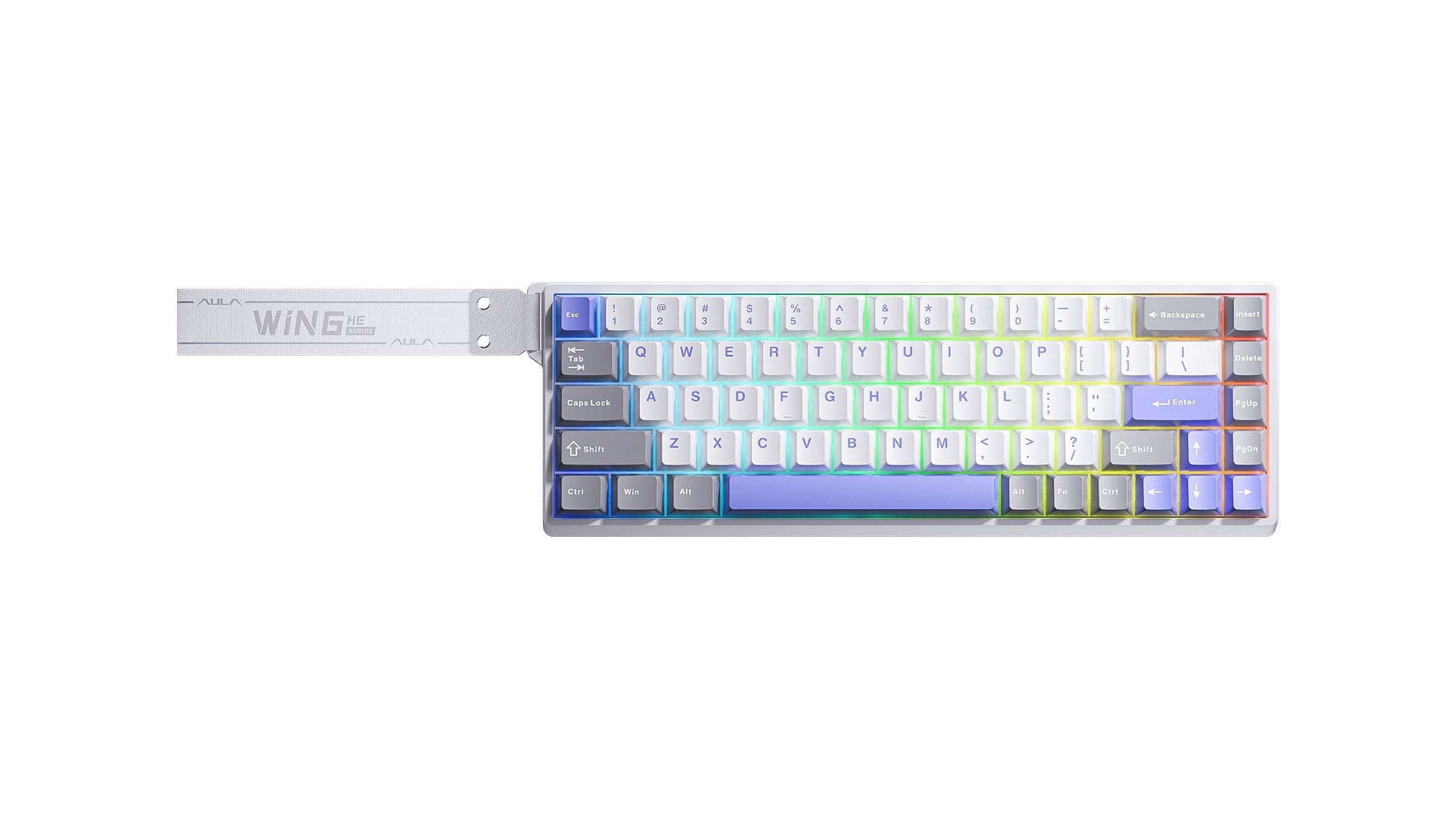 Клавиатура AULA WIN68HE Max Gray-White-Blue