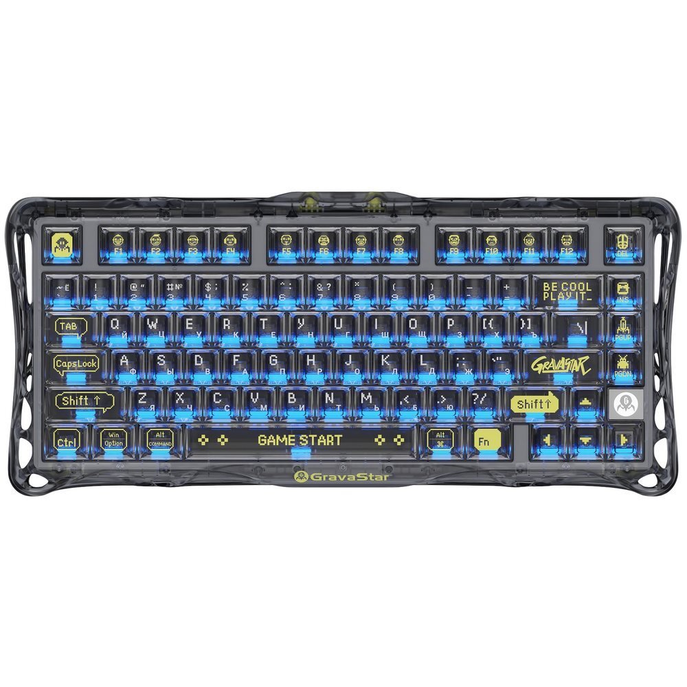 Клавиатура беспроводная Gravastar Mercury K1 XTAL BLK