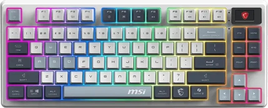 Клавиатура MSI Forge GK600 (S11-43RUP01-HH9) белый/синий