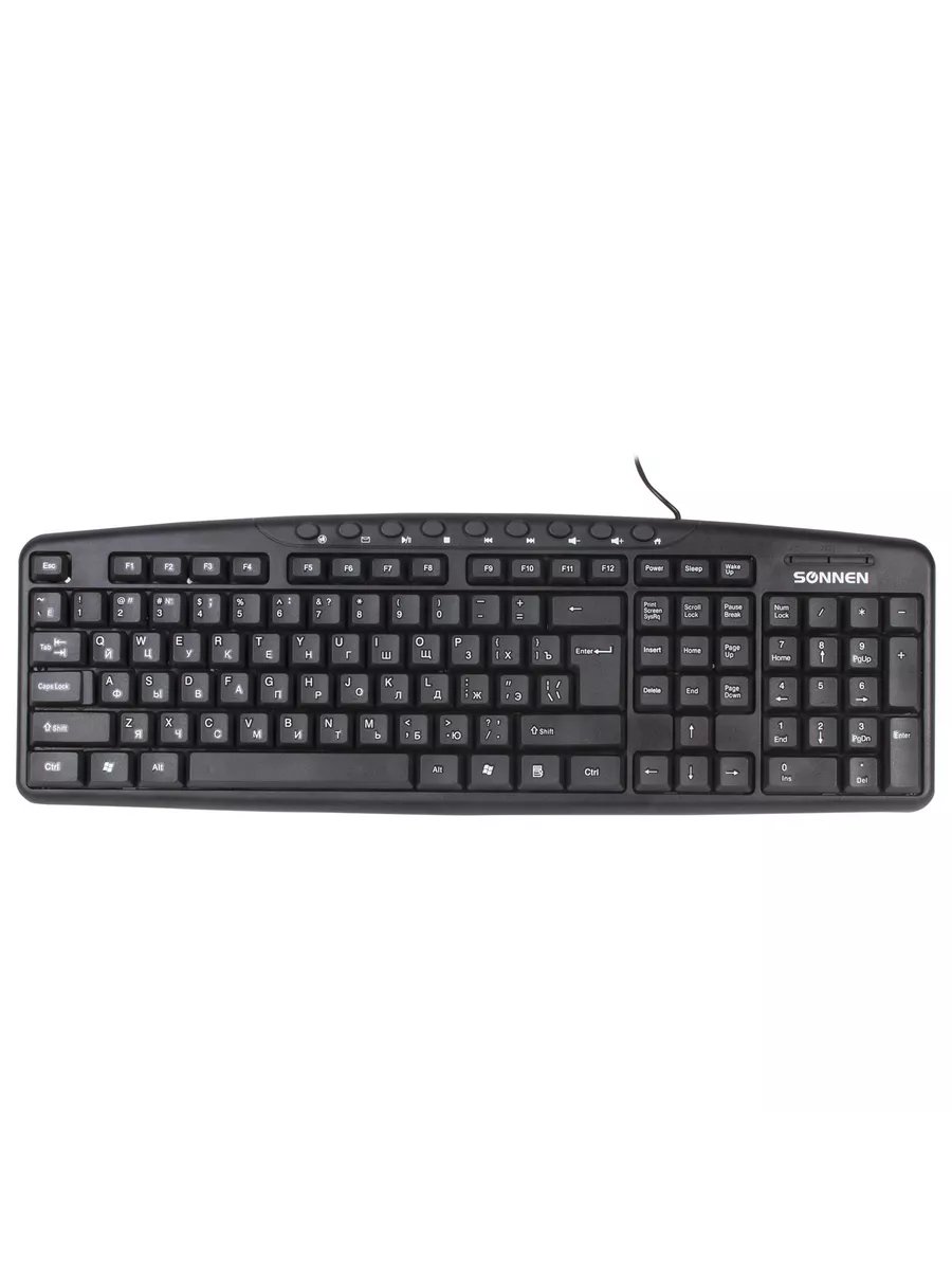 Клавиатура проводная SONNEN KB-8137 (512652) черная