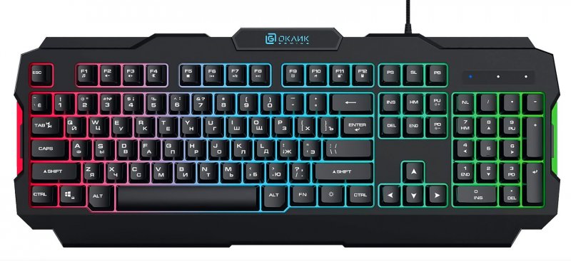 Клавиатура OKLICK 757G HW2 (1790295) черный USB for gamer