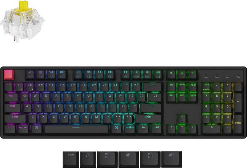 Клавиатура Keychron K10 (K10X-C4) RGB Banana Switch черный
